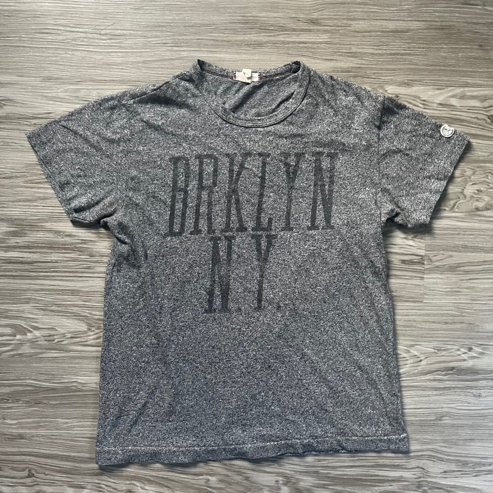 Todd Snyder x Champion Mens Grey BRKLYN NY Graphic T-Shirt Small Made in Canada